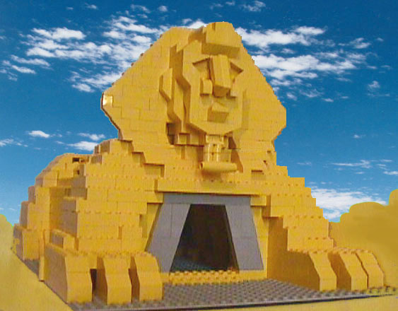 Lego moc Ancient Sphinx custom model Front