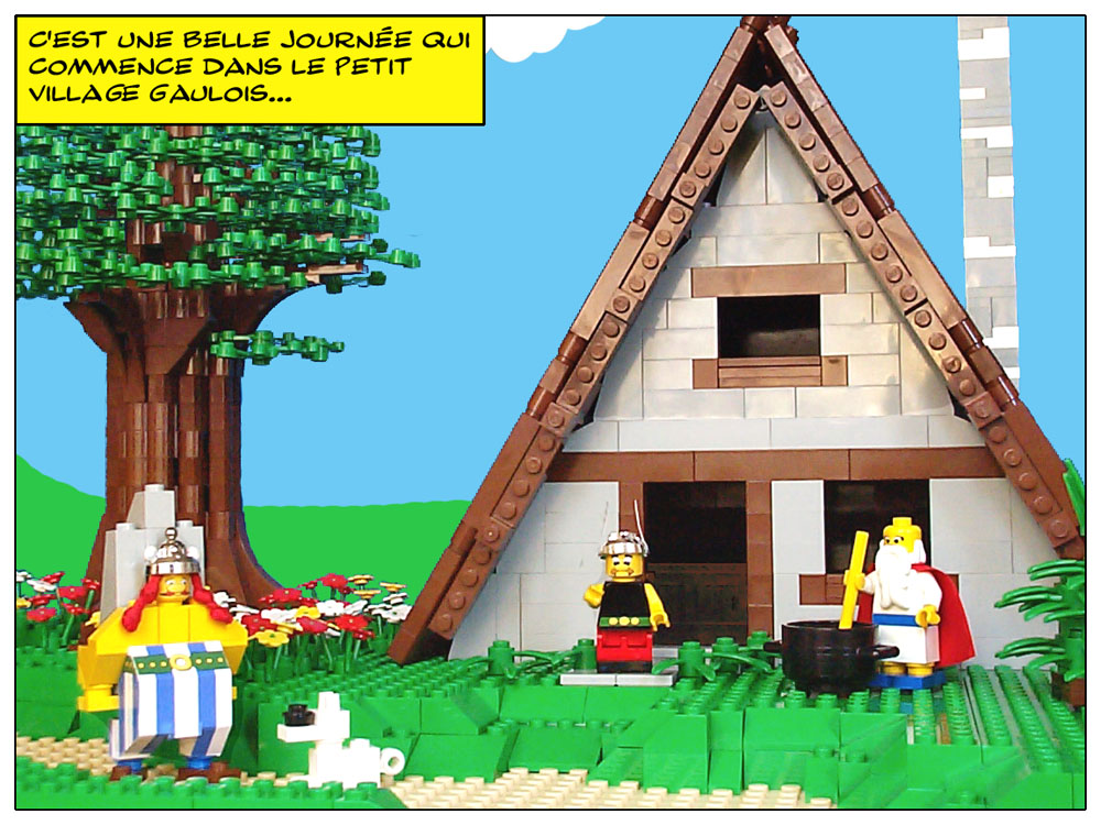 Lego moc Asterix Gaul House custom model