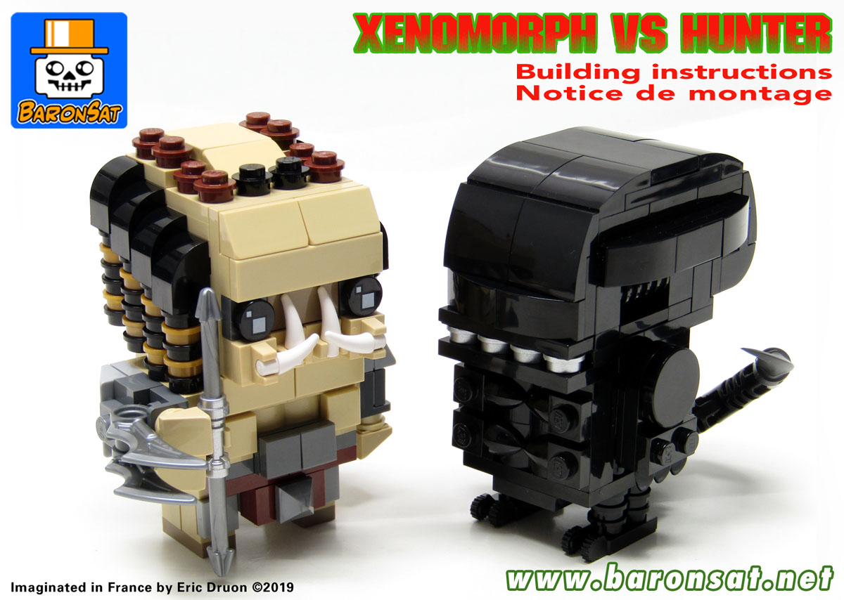 Lego moc alien predator brickheadz instructions