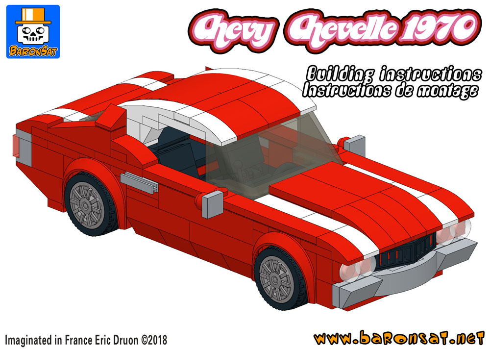 Chevy Chevelle 1970 Red Lego Moc sample
