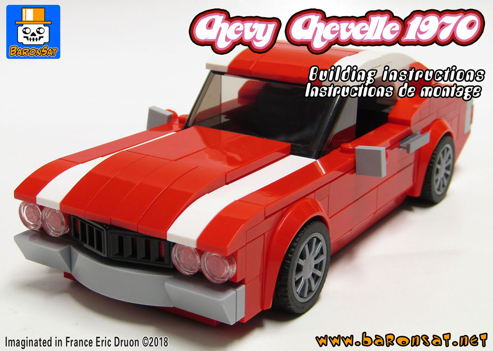 Chevy Chevelle 1970 Red Lego Moc Speed Champions