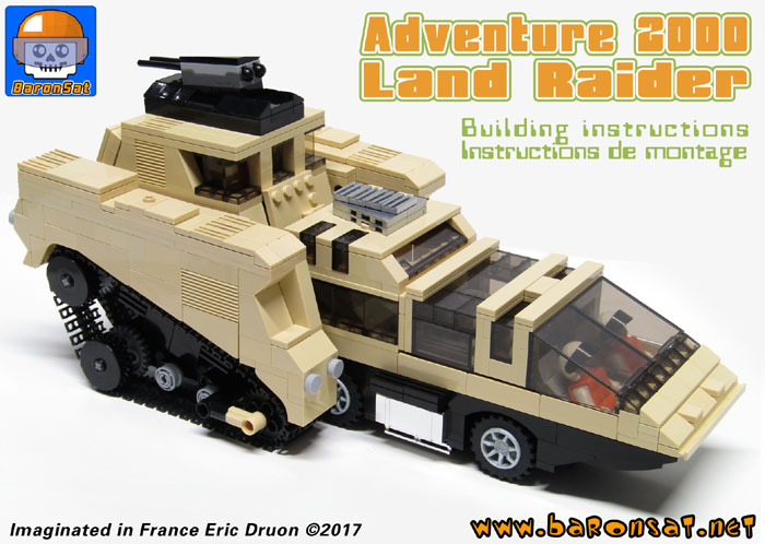building instructions for Land Raider Adventure 2000 Lego custom model