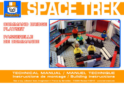Lego moc Star Trek Classic Instructions Enterprise Commande Bridge