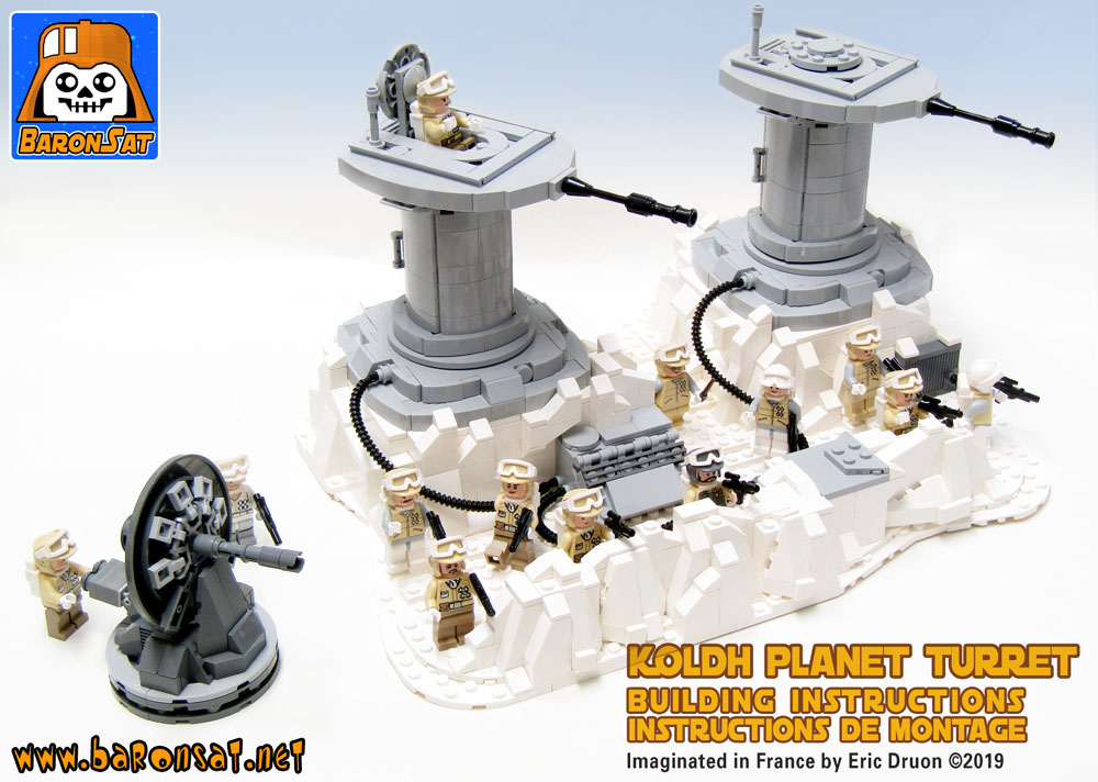 Lego Hoth Turret Defense Building Instructions moc