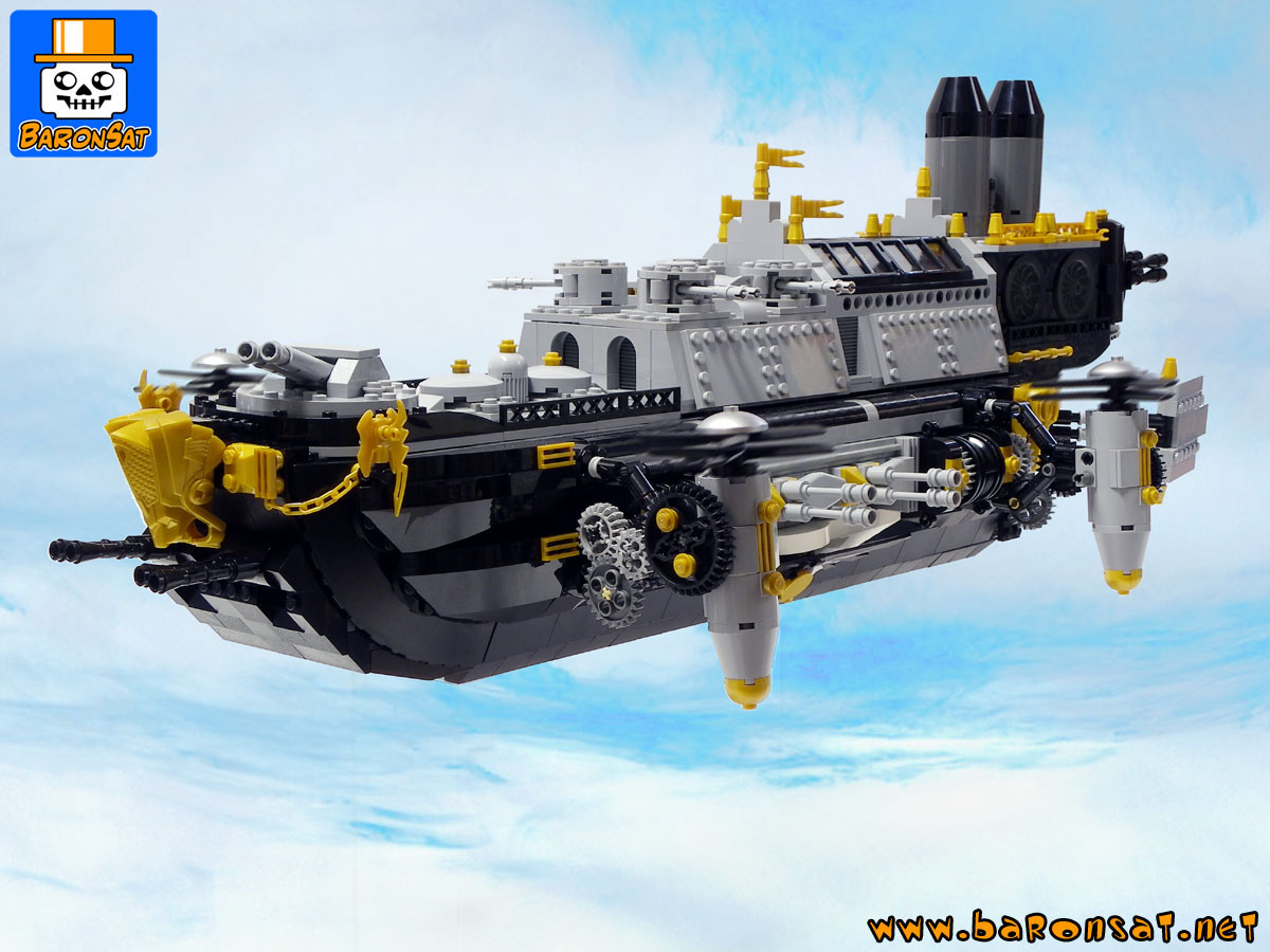Lego moc Steampunk Flying Warship