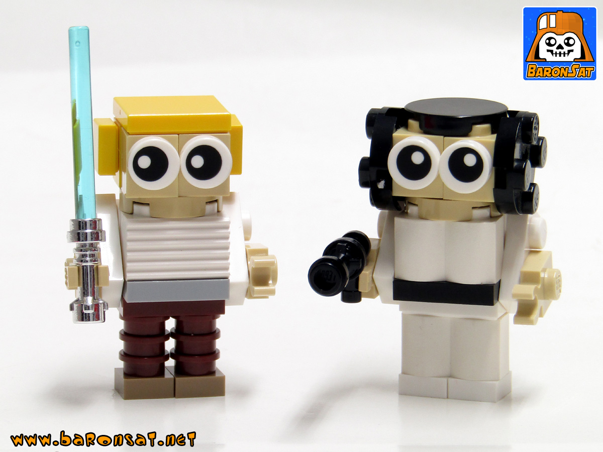 Lego moc mini Star Wars Luke Leia
