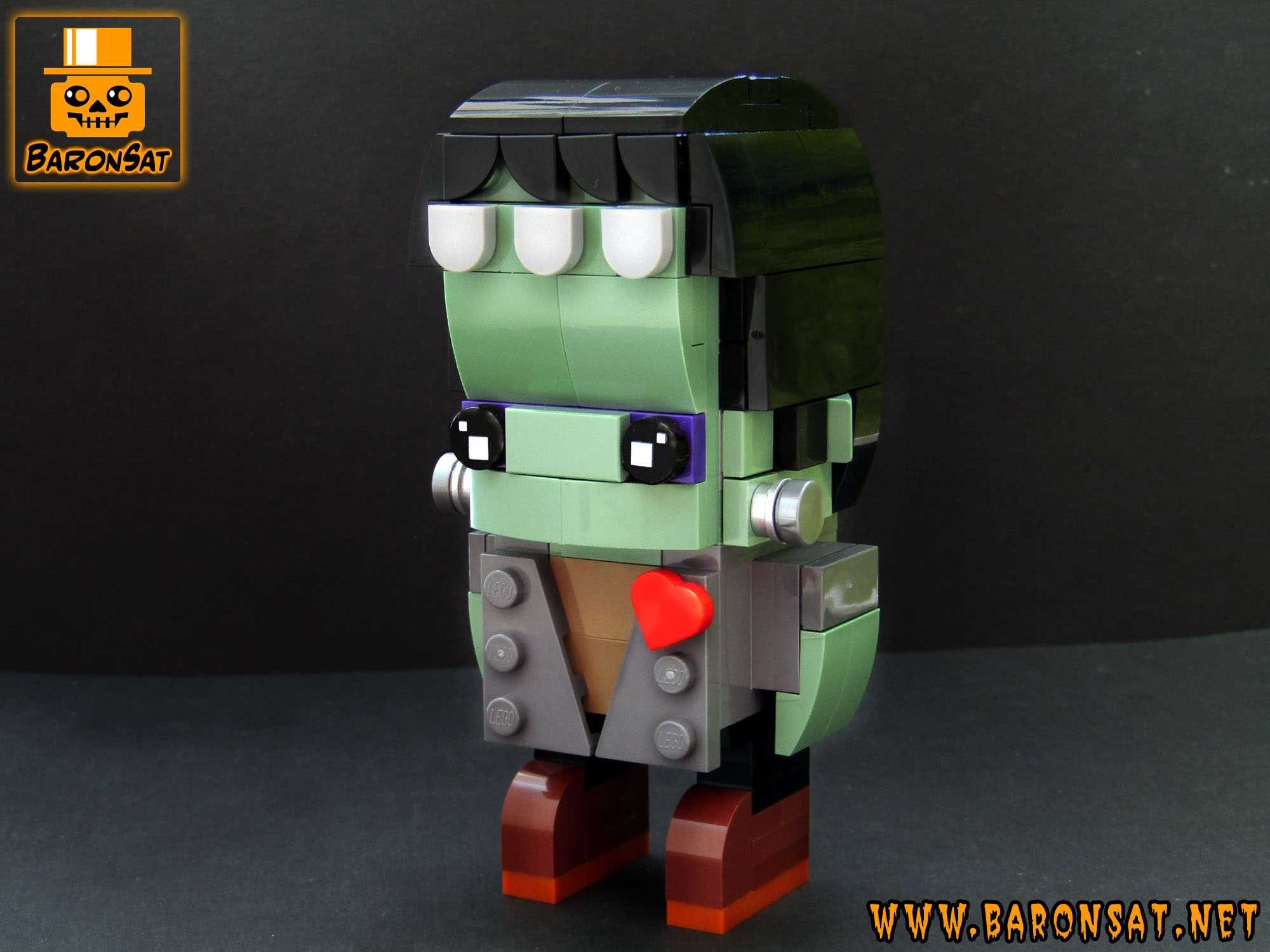 Halloween Frankenstein's monster Lego moc custom Brickheadz model