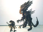 Lego moc alien queen and xenomorph