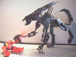 Lego moc alien queen attacks