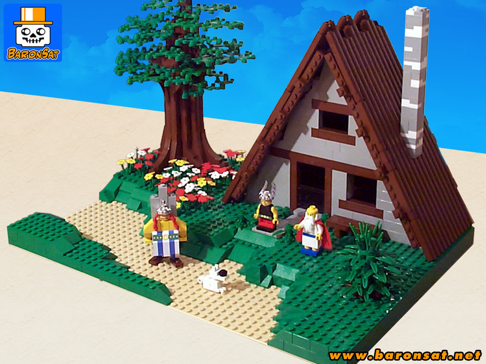 Lego moc Asterix the Gaul House village model