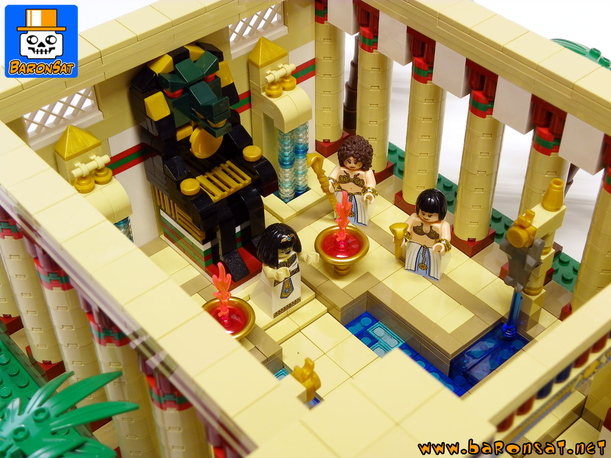 Lego Crocodile God Temple & pharaoh war chariot custom models_3