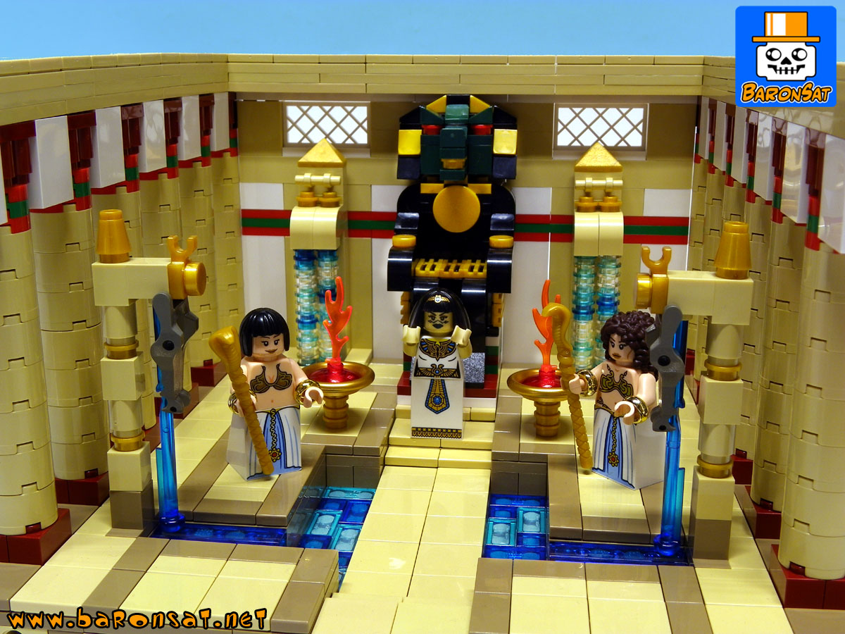 Lego Crocodile God Temple & pharaoh war chariot custom models_4
