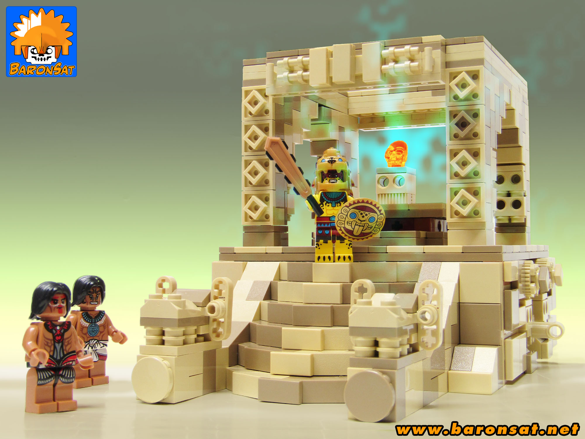 lego moc aztec temple