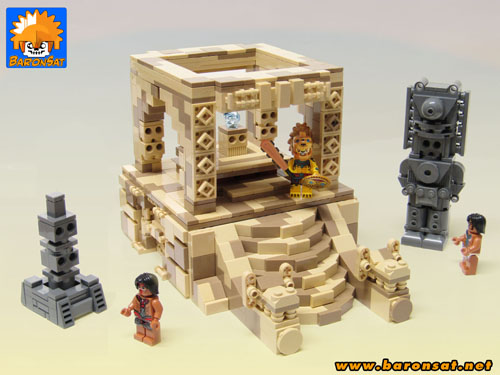 Lego moc mesoamerica temple custom model