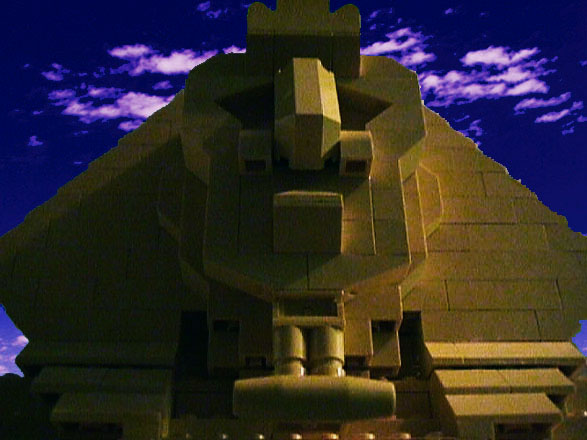 Lego moc Ancient Sphinx custom model Front
