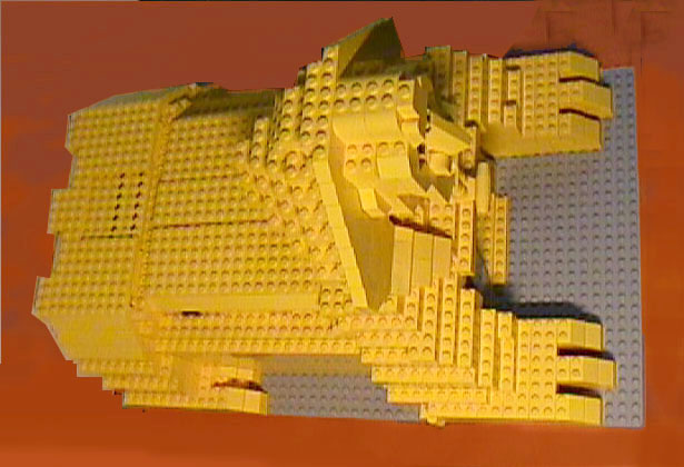 Lego moc Ancient Sphinx custom model Top