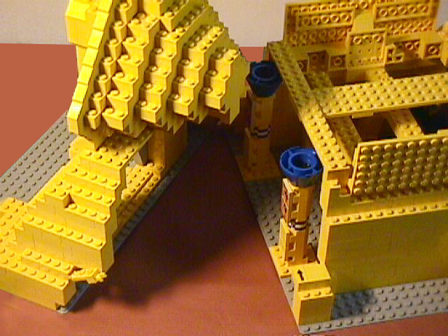 Lego moc Ancient Sphinx custom model Open