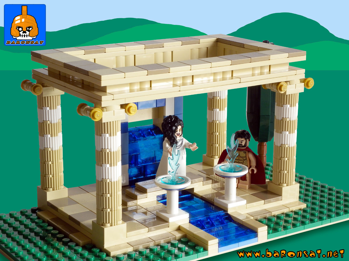 Lego moc Ancient Greek Water Temple Model