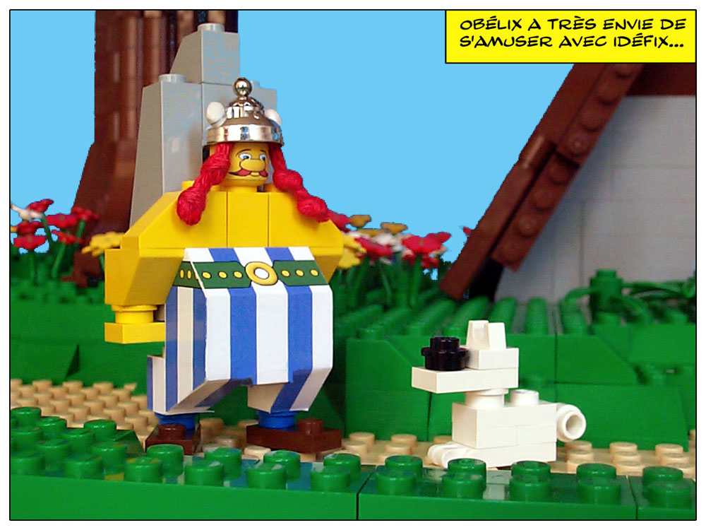 Lego moc Obelix Gaul & Dogmatix minifigures custom model