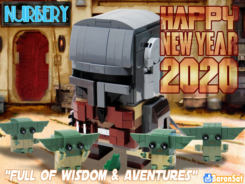 Lego The Mandalorian happy new year 2020 moc Lego Mandalorian happy new year 2020