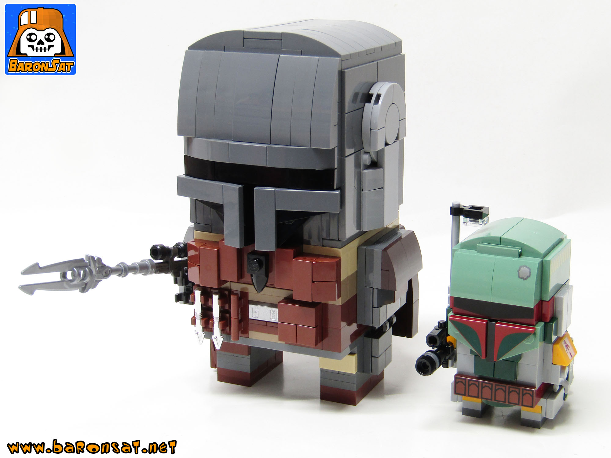 Lego moc Brickheadz Mandalorian Boba FettMabdalorian Boba Fett 41629