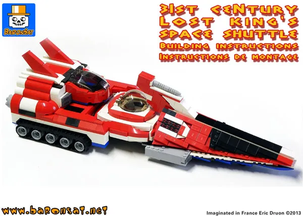 Navette Tripartite Ulysse Toy Version Lego moc building instructions Popy