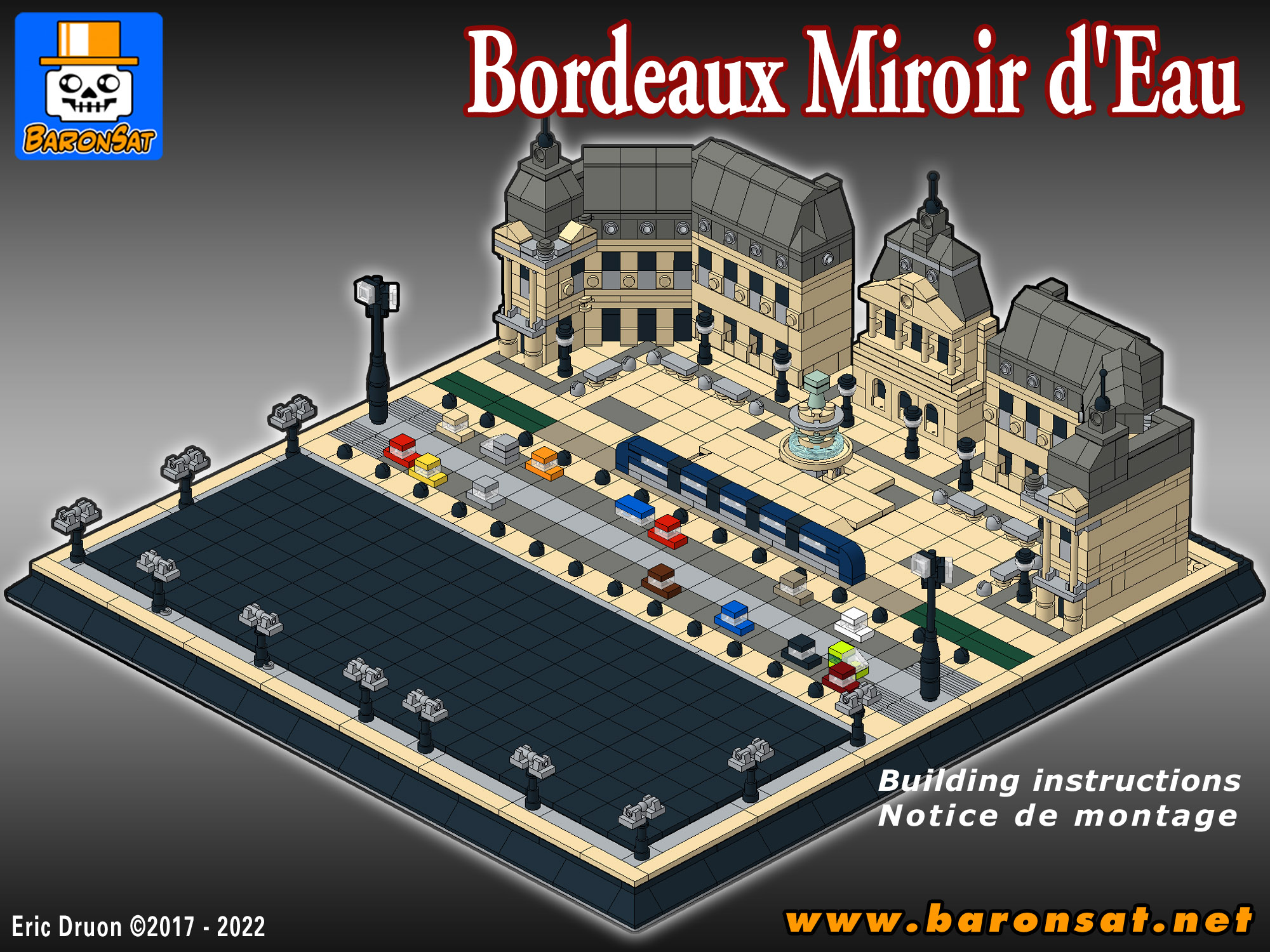 Bordeaux Miroir Eau Lego moc instructions