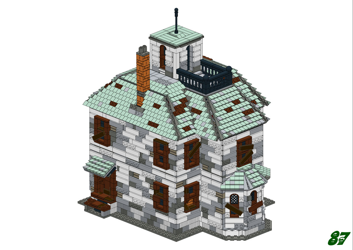 Lego moc Haunted House building