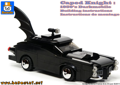 lego 1950's batmobile building instructions custom moc