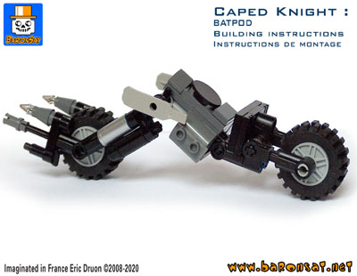 Lego moc Batpod Custom Model Building Instructions