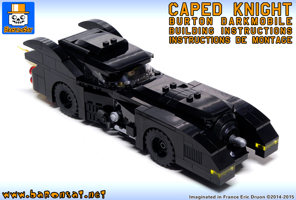 Lego MOC Burton Custom Batmobile Building Instructions