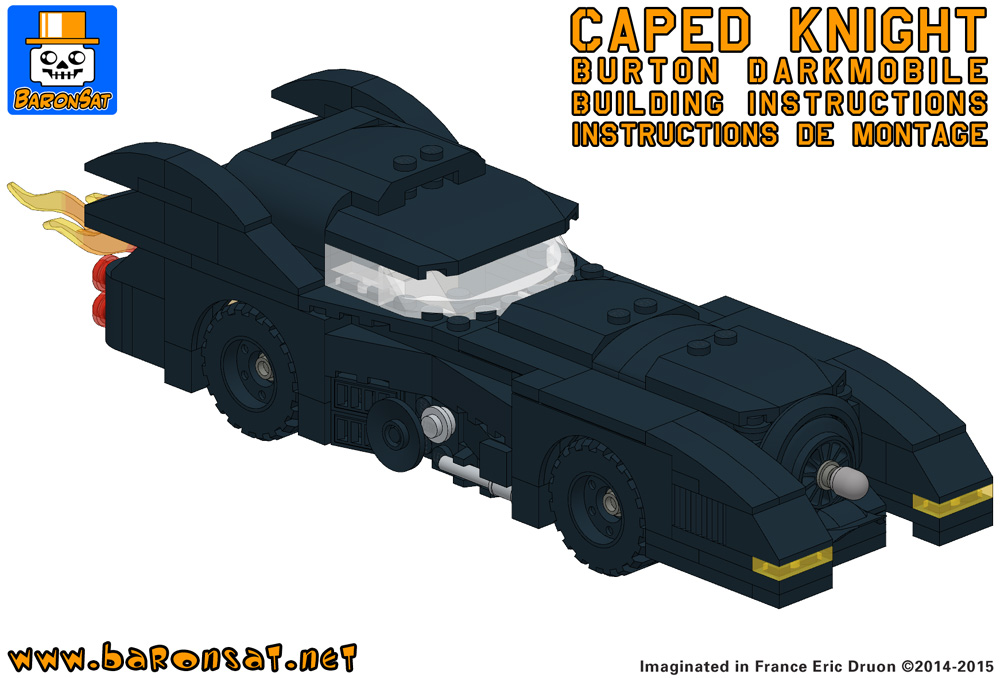 Instructions Lego Bricks Custom Batmobile Burton Movie