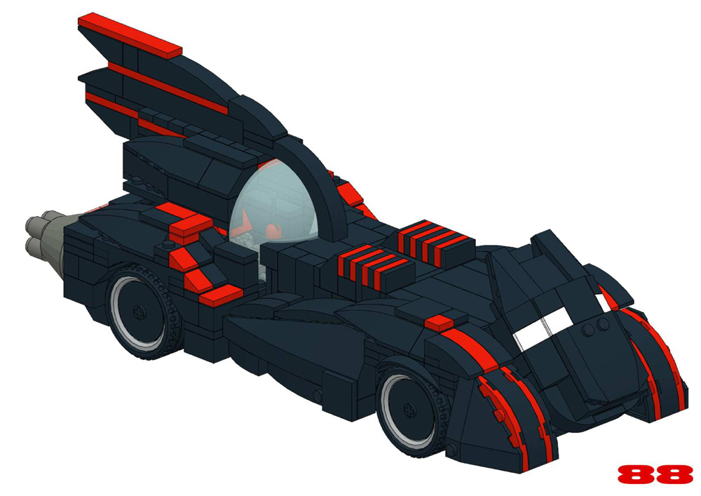 Instructions Lego Bricks Custom Batmobile Brave & Bold