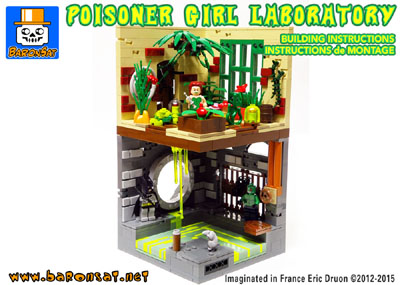 lego poison ivy greenhouse building instructions custom moc