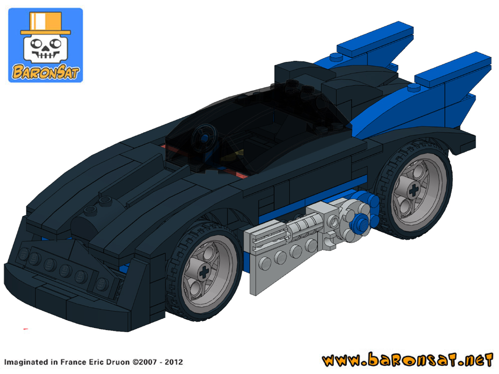 Instructions Lego Bricks Custom Batmobile The Batman 1