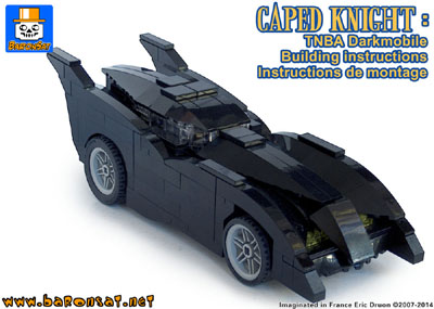 lego TNBA batmobile building instructions custom moc