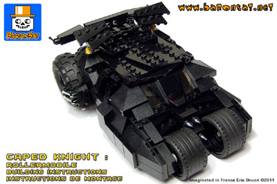 lego tumbler batmobile building instructions custom moc
