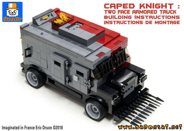 Lego moc Two Face Truck Custom Model Building Instructions