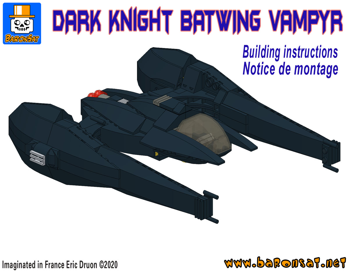 Lego moc Batwing Vampyr Custom Model Sample Building Instructions