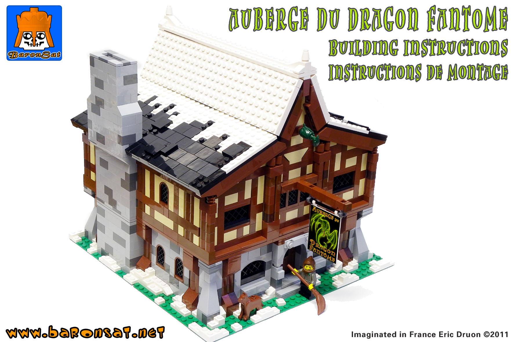 Lego Building Instructions Custom Ghost Dragon Inn Model