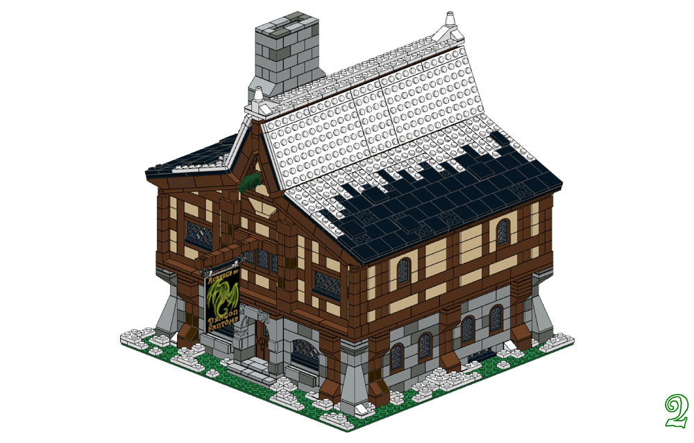 Lego Building Instructions Custom Ghost Dragon Inn