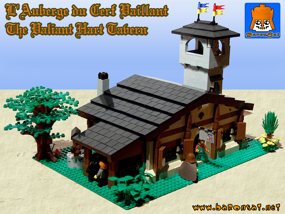 lego building instructions valiant hart tavern custom model moc