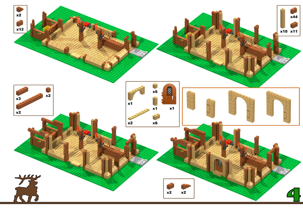 Lego Building Instructions Custom Valiant Hart Tavern