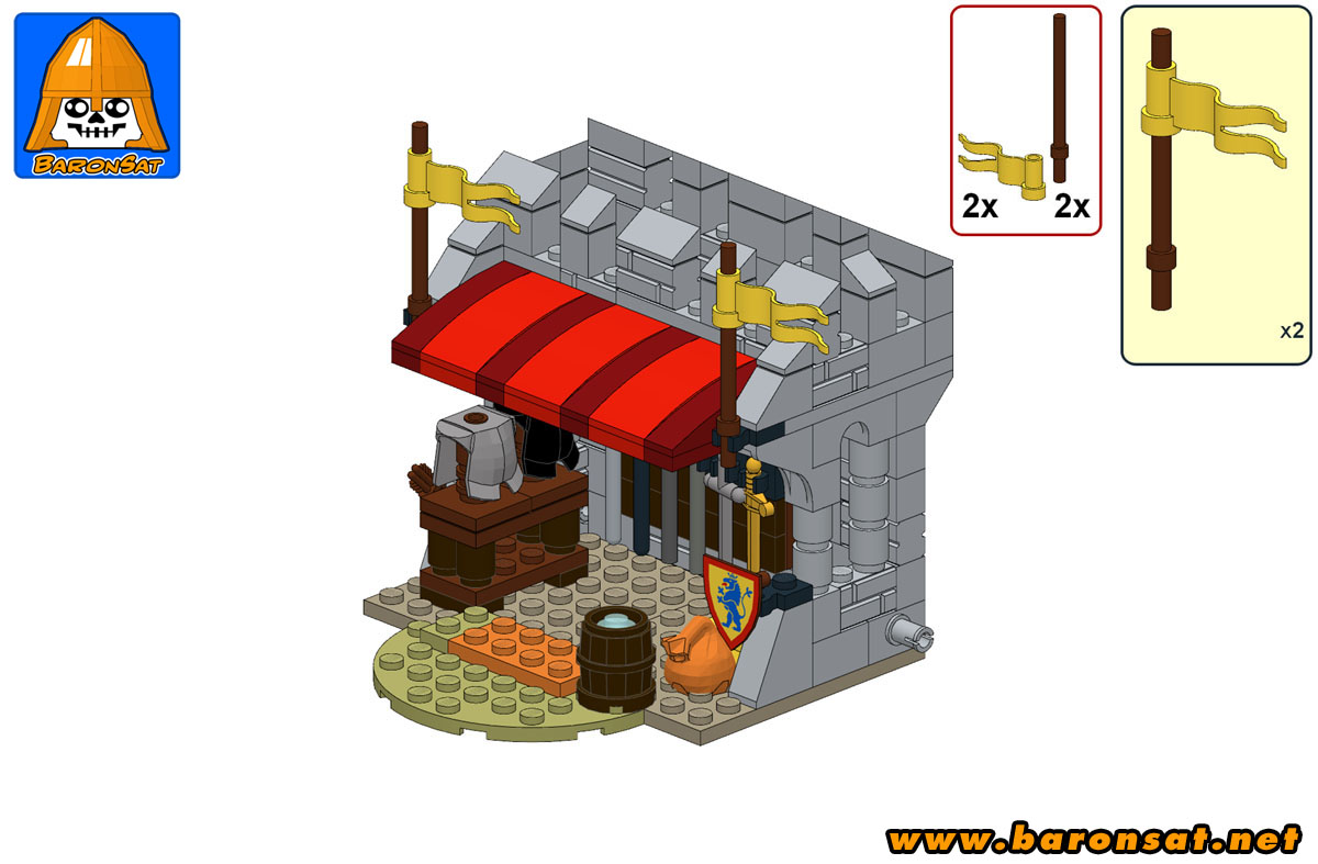 Armor shop  6041 lego moc Classic Sample