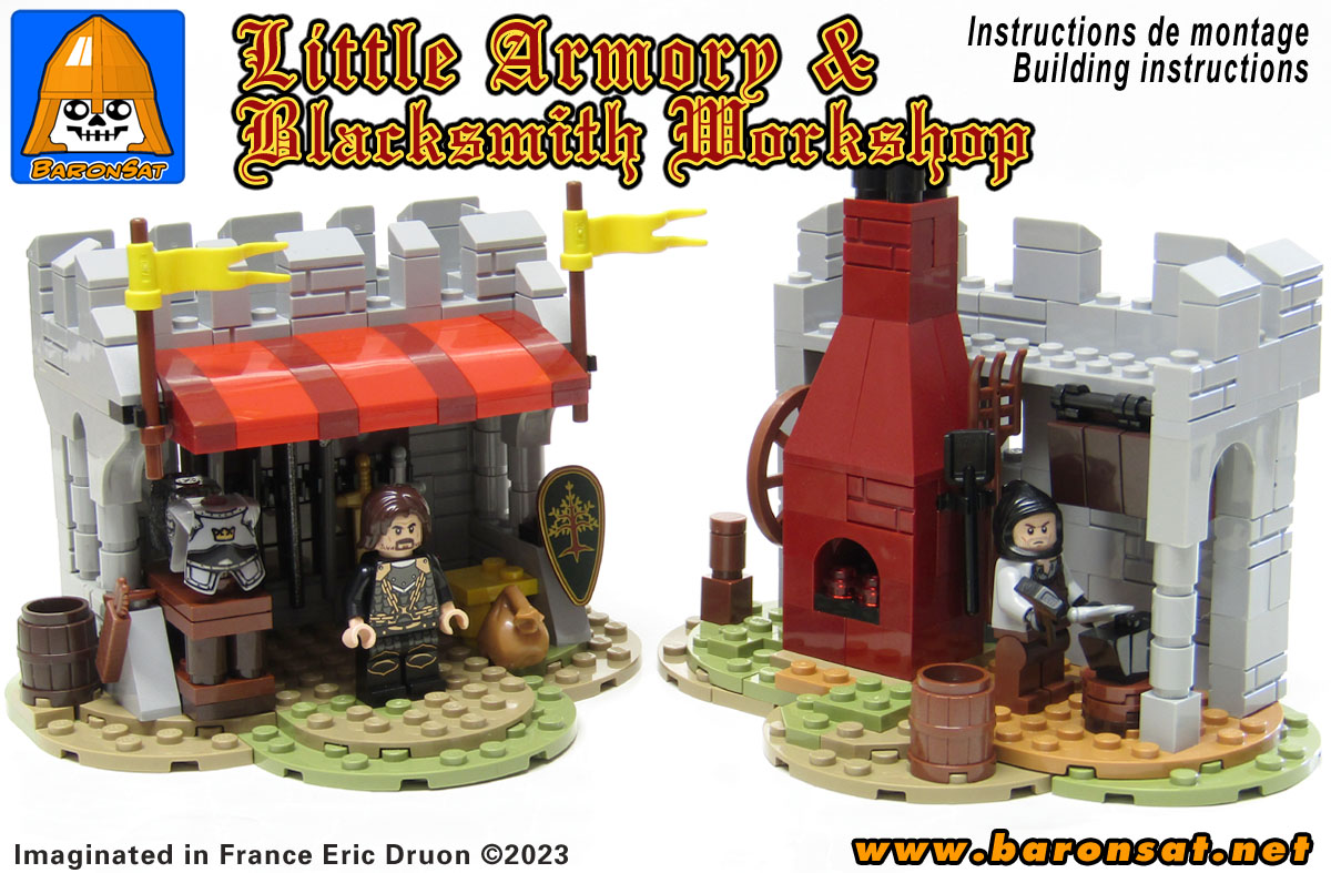 6040 6041 Amor Blacksmith Shop lego moc instructions