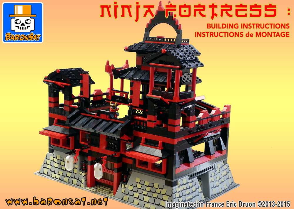 lego building instructions ninja fortress custom model moc