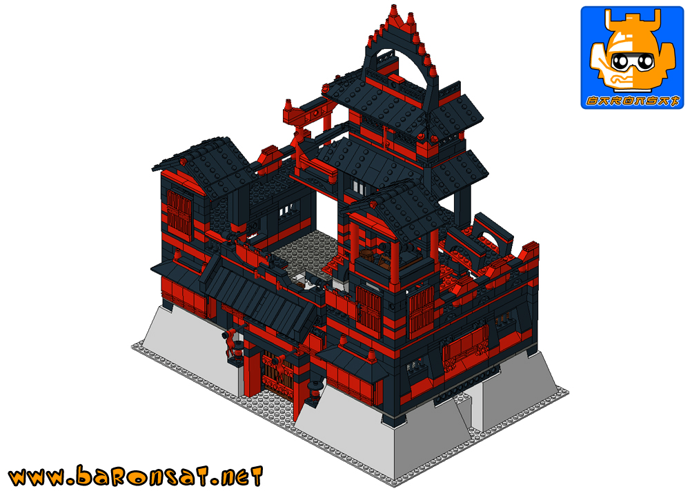 Lego Custom Ninja Fortress building instructions