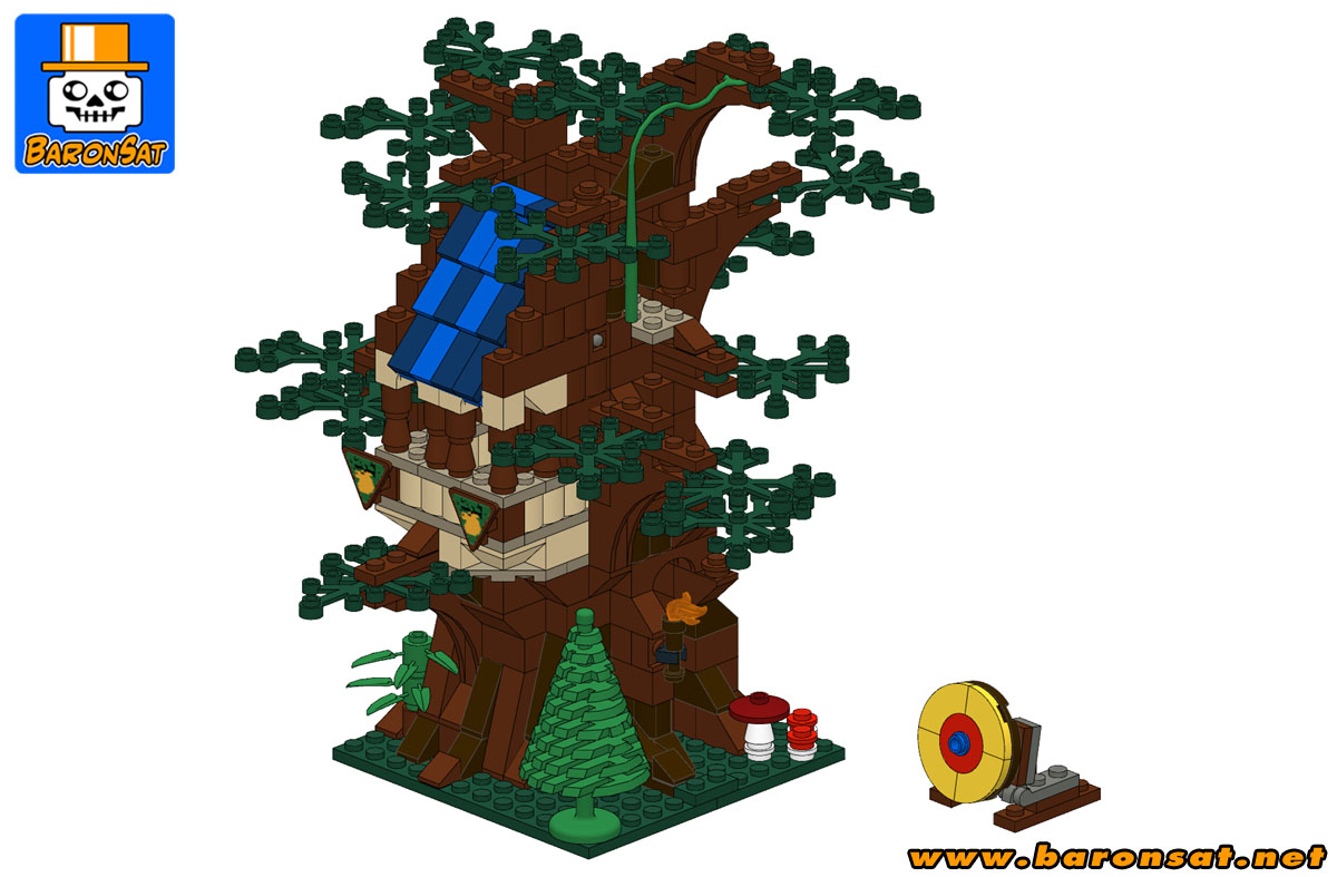Lego moc 6054 Forestmen's Hideout instructions sample