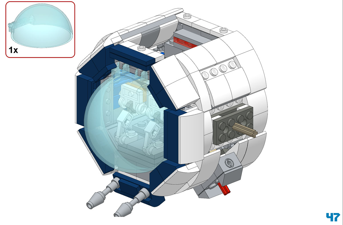 Lego moc Cosmoliner Instructions Sample