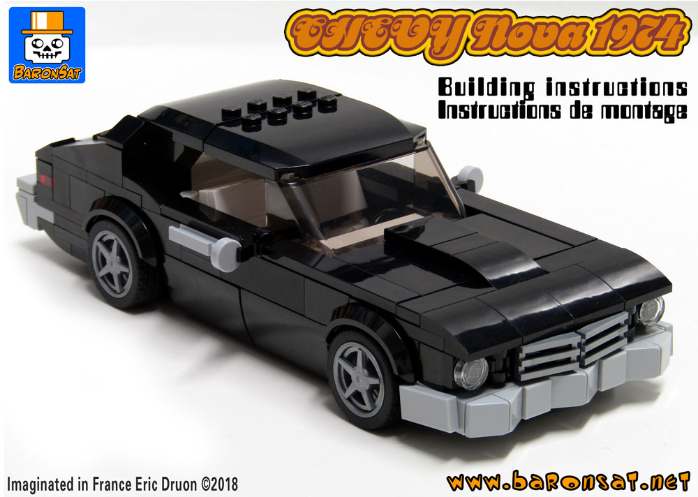 Chevy Nova 1974 Lego Moc Speed Champions Instructions